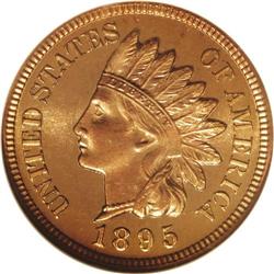 1895 1C PR66 Red Cameo NGC. Richly colored in cherry-r