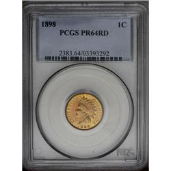 1898 1C PR64 Red PCGS. Highly reflective with a splash