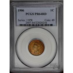 1906 1C PR64 Red PCGS. The eye appeal of the well mirr