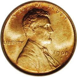 1909-S 1C MS66 Red PCGS. Bright and attractive for the