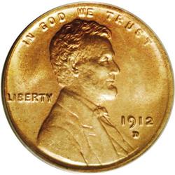 1912-D 1C MS65 Red PCGS. A frosty and bright example t