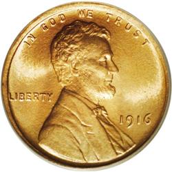 1916 1C MS67 Red PCGS. Exceptional quality for this pl