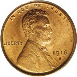 1916-S 1C MS65 Red PCGS. Another sharply struck early