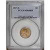 Image 1 : 1917-S 1C MS64 Red PCGS. Coppery-gold luster endows ea