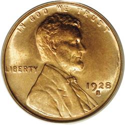 1928-S 1C MS65 Red PCGS. This date is remarkably rare