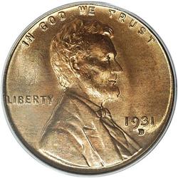 1931-D 1C MS66 Red PCGS. Another wonderfully preserved