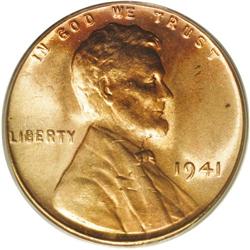 1941 1C Doubled Die MS64 Red PCGS. DDO-1, FS-018. Doub