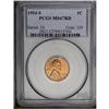 Image 1 : 1954-S 1C MS67 Red PCGS. Some mottling of color is not