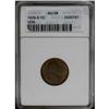 1909-S VDB 1C AU58 ANACS. Chocolate-brown toning is li