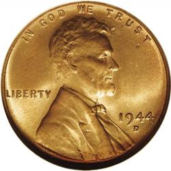 1944-D/S 1C MS66 Red NGC. FS-021. OMM-2. Probably the