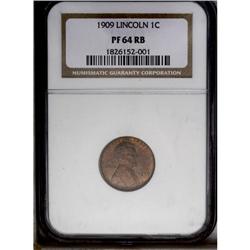 1909 1C PR64 Red and Brown NGC. A popular first-year m