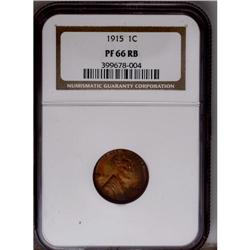 1915 1C PR66 Red and Brown NGC. This is a deeply, glor