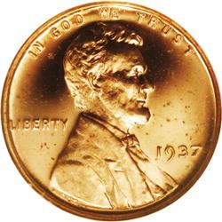 1937 1C PR64 Red Deep Cameo NGC. While a few tiny pinp