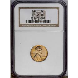 1941 1C PR66 Red NGC. Glittering, watery surfaces are
