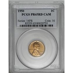 1950 1C PR65 Red Cameo PCGS. This sparkling Gem is ref