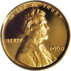 1960 1C Small Date PR68 Red Deep Cameo PCGS. The Small