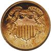 Image 1 : 1864 2C Large Motto PR65 Cameo Red NGC. A brilliant Ge