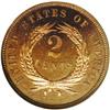 Image 2 : 1864 2C Large Motto PR65 Cameo Red NGC. A brilliant Ge