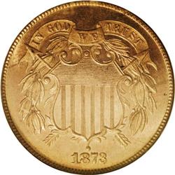 1873 2C Open 3 PR65 Red NGC. Immediately recognizable