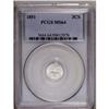 Image 1 : 1851 3CS MS64 PCGS. Untoned with a bright, satiny fini