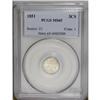 Image 1 : 1851 3CS MS65 PCGS. The strike is above average for th
