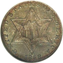 1858 3CS MS67 NGC. This is the final year of the Type