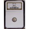 Image 3 : 1862 3CS MS65 NGC. Fully lustrous and sharply struck w