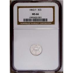 1862/1 3CS MS66 NGC. The underdigit 1 is located in th