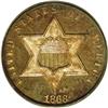 Image 1 : 1868 3CS PR66 Cameo PCGS. Some 440 1868 proof Three Ce