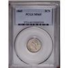 1865 3CN MS65 PCGS. This lustrous Gem possesses faint