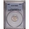 Image 1 : 1889 3CN MS66 PCGS. Extraordinary quality for this fin