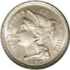 Image 1 : 1877 3CN PR64 PCGS. Hazy pearl-gray surfaces with a fe