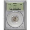 Image 1 : 1878 3CN PR63 PCGS. This penetratingly struck and unab