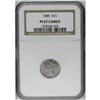 Image 1 : 1888 3CN PR67 Cameo NGC. Highly lustrous devices are f