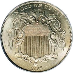 1866 5C Rays MS65 PCGS. What a logistical nightmare it