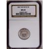 Image 1 : 1867 5C No Rays MS65 NGC. Nickel-gray surfaces are imb