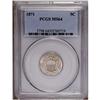 Image 1 : 1871 5C MS64 PCGS. A low mintage date and scarce in th
