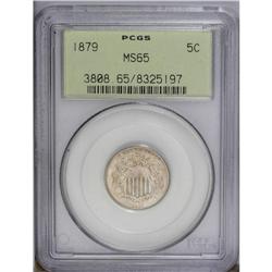 1879 5C MS65 PCGS. Most of the 25,900 business strikes