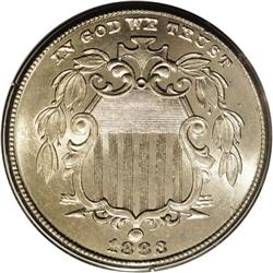 1883/2 5C MS65 PCGS. FS-013. When it comes to overdate