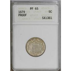 1879 5C PR65 ANACS. An important example as it is not