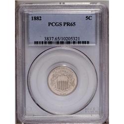 1882 5C PR65 PCGS. A problem-free Gem example of this
