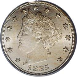 1885 5C MS65 PCGS. This is the key date to the series