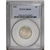 Image 3 : 1907 5C MS66 PCGS. Highly attractive with frosty grayi