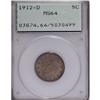 Image 1 : 1912-D 5C MS64 PCGS. The satin-like surfaces are cover