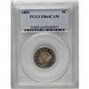 Image 1 : 1891 5C PR64 Cameo PCGS. A glittering Cameo proof with