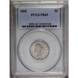 1892 5C PR65 PCGS. The deeply reflective fields provid
