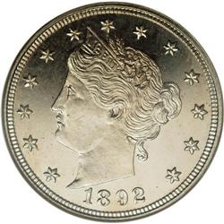 1892 5C PR67 Cameo NGC. Certified proofs are readily a