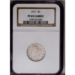 1911 5C PR65 Cameo NGC. One of the loveliest proof Lib