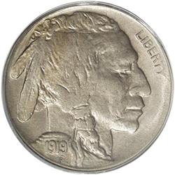 1919-S 5C MS64 PCGS. Although minor weakness is seen o