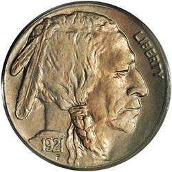 1921-S 5C MS64 PCGS. A lovely example of this key-date